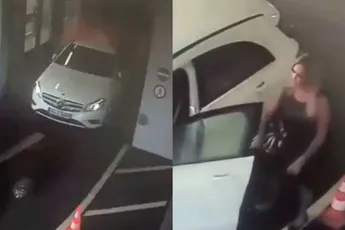 Wasstraat doorrijden was net iets te hoog gegrepen voor dame
