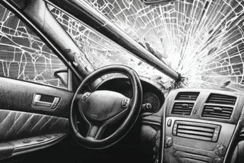 Amateur stuntchauffeur bijna gespietst door paal in Noordwijkerhout