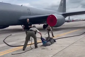 Alligator niet welkom op luchtmachtbasis in Florida