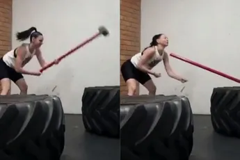 Sledgehammer workout, hoe het niet moet
