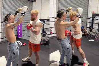 Jake Paul geeft rapper Lil Pump een genadeloze stoot tijdens training