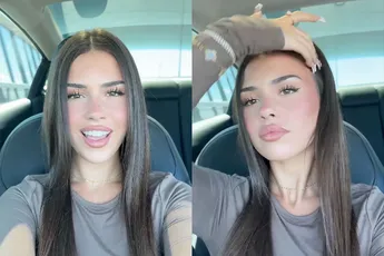 Australisch model Leah Halton hard op weg om record 'meest gelikete' Tik Tok video te pakken