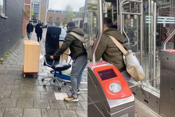 Bureaustoel gaat mee naar huis, maar je gaat niet betalen voor openbaar vervoer in Amsterdam