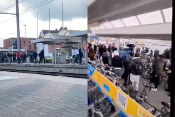 Gezelligheid op het station van Belgische Geel: 50-tal gezellig aan het matten