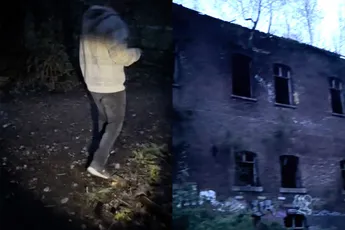 Illegale rave in een verlaten militaire gevangenis in Belgie