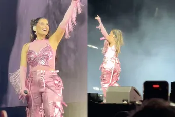 Nelly Furtado maakt een piepklein foutje tijdens haar optreden met Dom Dolla op Coachella