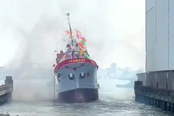 Scheepswerf komt er bij tewaterlating achter dat schip niet kan drijven