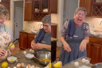 De reactie op het nep-ei is een stuk leuker dan het flauwe grapje zelf