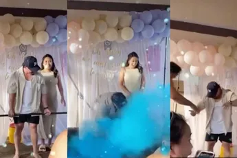 Gender reveal party liep niet voor iedereen helemaal lekker