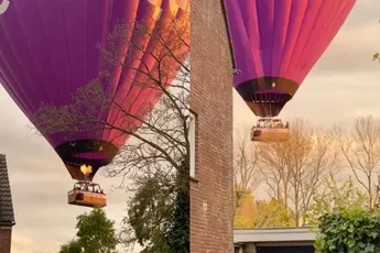 Ballonvaart ging niet helemaal lekker in Heerhugowaard
