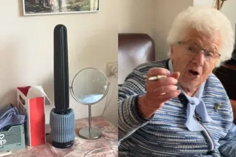 Toch even schrikken als je oma haar Doff N' Donner tegenkomt in de slaapkamer