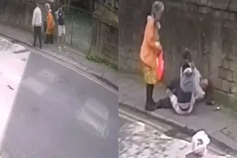 Instant karma voor patser die oudere man aanvloog
