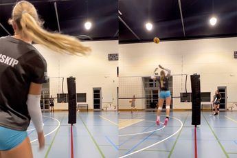 Cadeautje van ons, voor jou: volleybalster Kara Inskip is een plaatje!