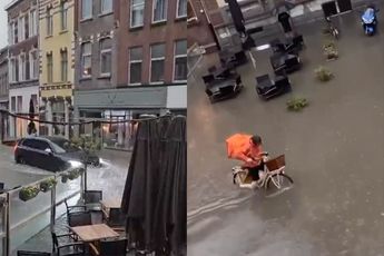 Noodweer in Venlo: 'Je bestelde eten komt iets later'