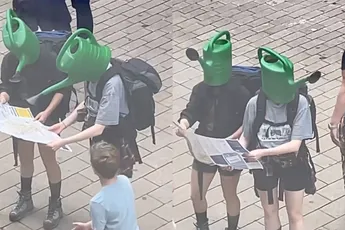 Ondertussen in Tilburg: Lopen mensen als een gieter rond