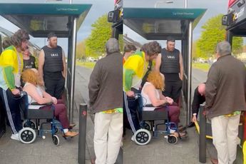 Vrijgezellenfeest wordt onvergetelijk voor deze man in een rolstoel