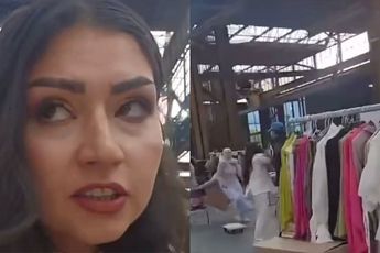 Vrouw wil niet gefilmd worden op de bazaar, levert nogal wat sensatie op
