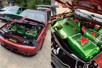 Tsjechische tuner heeft een Heineken Skoda gecreëerd