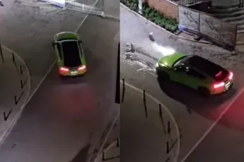 Lamborghini Urus niet ideaal om paaltjes mee uit de grond te rossen