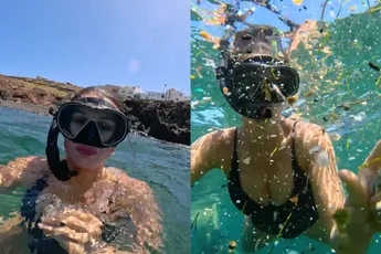 Lekker snorkelen voor de kust van Tenerife, maar dan wel tussen het plastic