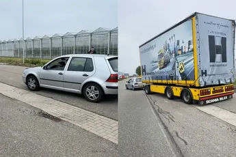 Boerenlogica: krachtpatser Mike gaat wel even met een 'aanhangertje' achter de golf