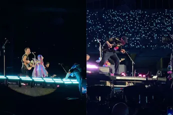 Chris Martin van Coldplay legt concert stil omdat man op podium klimt en valt