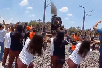 Vrouw in Mexico wil selfie maken met trein, wordt geraakt en kan niet navertellen