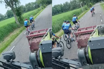Wielrenners zorgen voor flinke brok frustratie bij Boer Tom