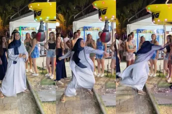 Met Elma Hajrovic wil je duidelijk geen ruzie, tenzij je een kop van beton hebt