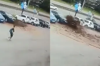 Gebarsten leiding zorgt ervoor dat Jeep even nergens meer heen ging