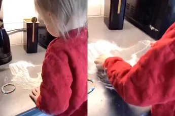 Gelukkig heeft deze mama humor: die kan wel lachen om de vorm