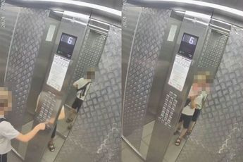 Karma grijpt in bij jongetje dat in een lift plast