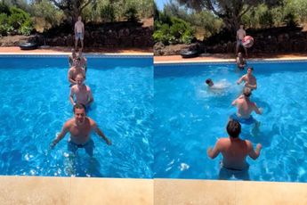Met de boys op vakantie: zwembad, balletje en een uitdaging