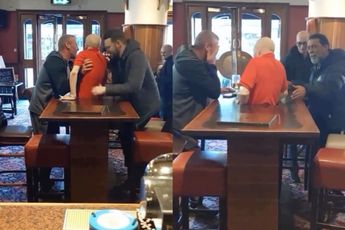 Hoe dan? Gast zit muurvast in tafel van Engelse pub