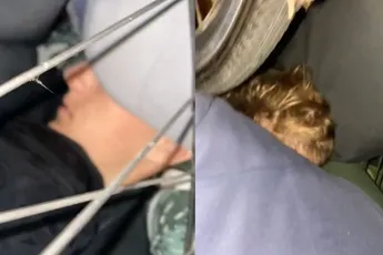 Rens was in slaap gevallen, en zijn maten zorgen ervoor dat hij het niet koud krijgt