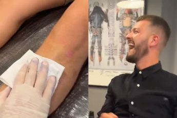 Spelletje verliezen en “mystery tattoo” aangemeten krijgen