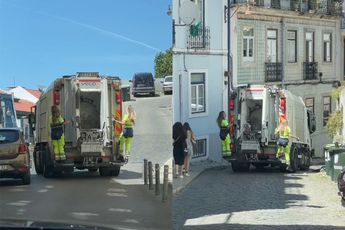 In Portugal hebben ze het vuilnis ophalen duidelijk beter geregeld dan hier