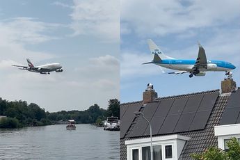 Lekker dobberen op het water en tegelijkertijd kijken naar landende vliegtuigen op Schiphol