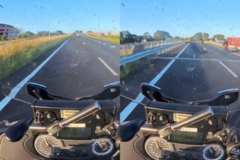 Motoragent haalt 3 motorrijders van de weg die 220 km/u reden op de ring van Alkmaar