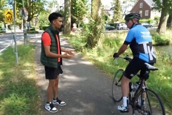 Wielrenner rijdt YouTuber aan, en daarop volgt een goed gesprek