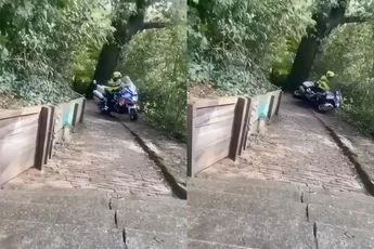 Motoragent in Doorwerth verliest zijn evenwicht