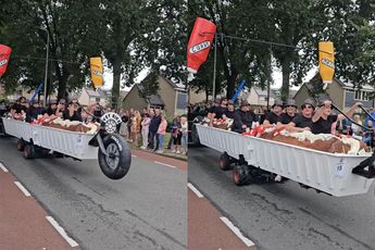 Opkomst Fatbike op de hak genomen tijdens Euifeest-optocht met rijdende frikandel speciaal