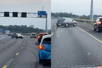 Zo ziet een eenzijdig ongeval er op de snelweg dus uit