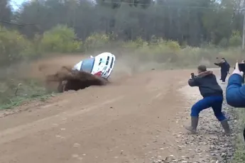 Knap bochtje maken tijdens deze rally is meer iets voor gevorderden