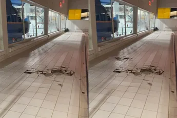 Ontploffende tegelvloer in zwembaden van Sportcomplex Koning Willem-Alexander in Hoofddorp