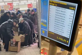 Chaos vandaag bij supermarkten in Duitsland, allemaal door Nederlanders die vuurwerk kopen
