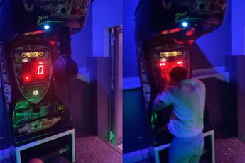 Dappere poging om met een kopstoot de high score te verbeteren mislukt