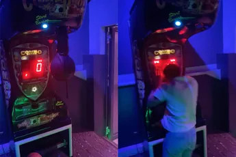 Dappere poging om met een kopstoot de high score te verbeteren mislukt