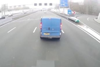 Na afsnijden ook nog een brake test van verkeershufter op de Ring A10