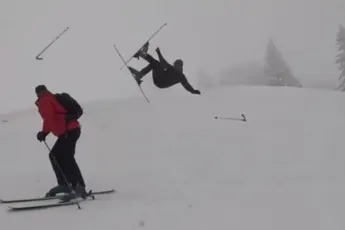 Iets te overmoedig tijdens wintersport kan beste klapper opleveren